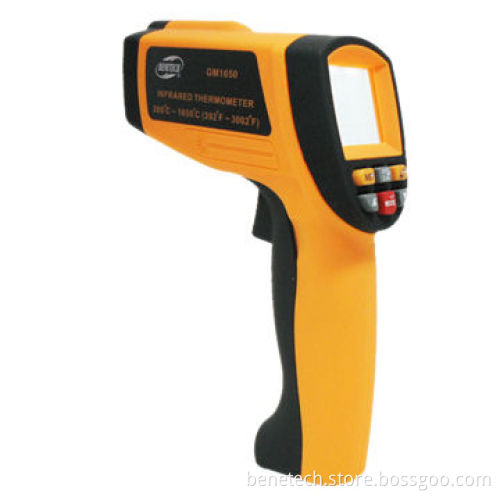 GM1650 Non-contact Portable Infrared Thermometer, D:S 50:1, 200~1650°C, Adjustable EmissivityNew